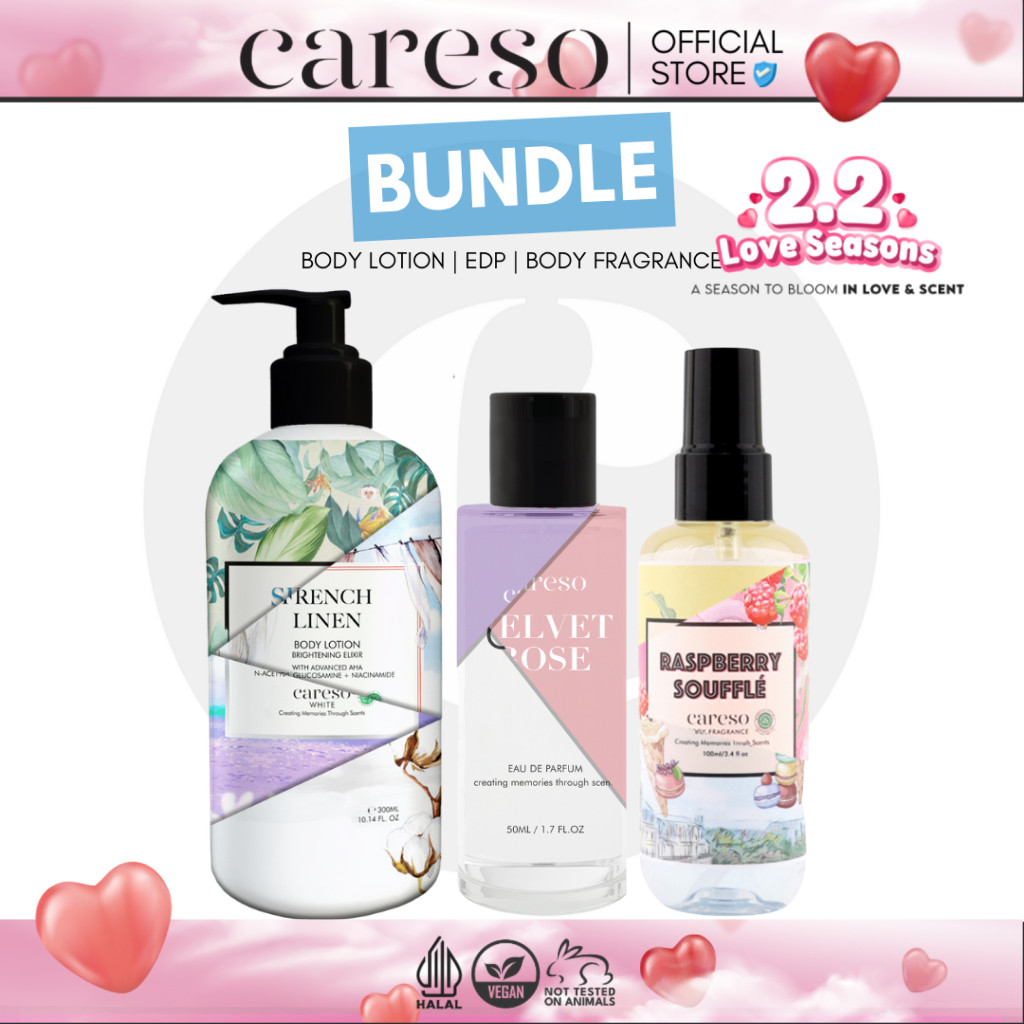 Careso Full Series Bundle - Body Lotion + EDP + Body Fragrance
