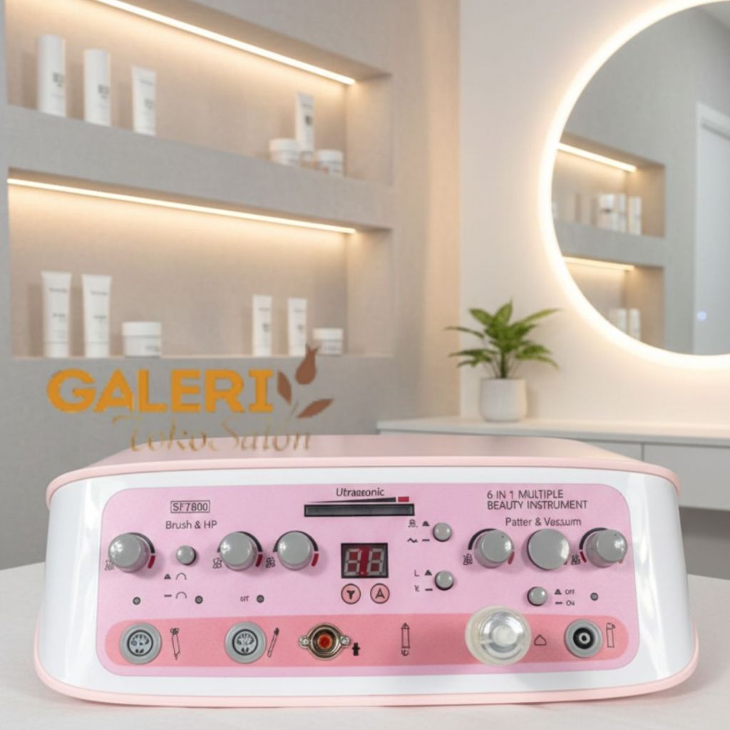Mesin Facial 6 IN 1 Brush, HF M-1899 Alat Salon Kecantikan