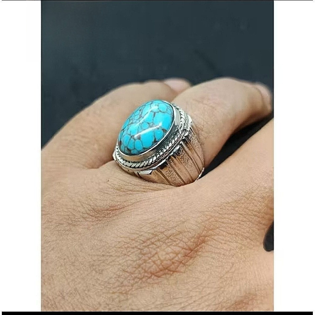 cincin batu pirus Mesir natural