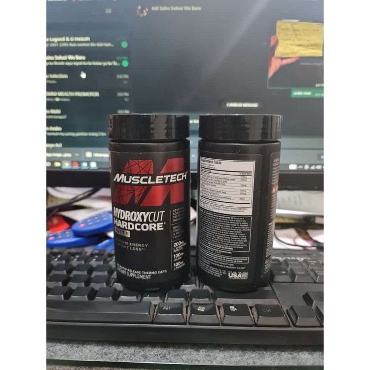 (COD) Hydroxycut Elite Hardcore 100 caps Merah (SEGEL)