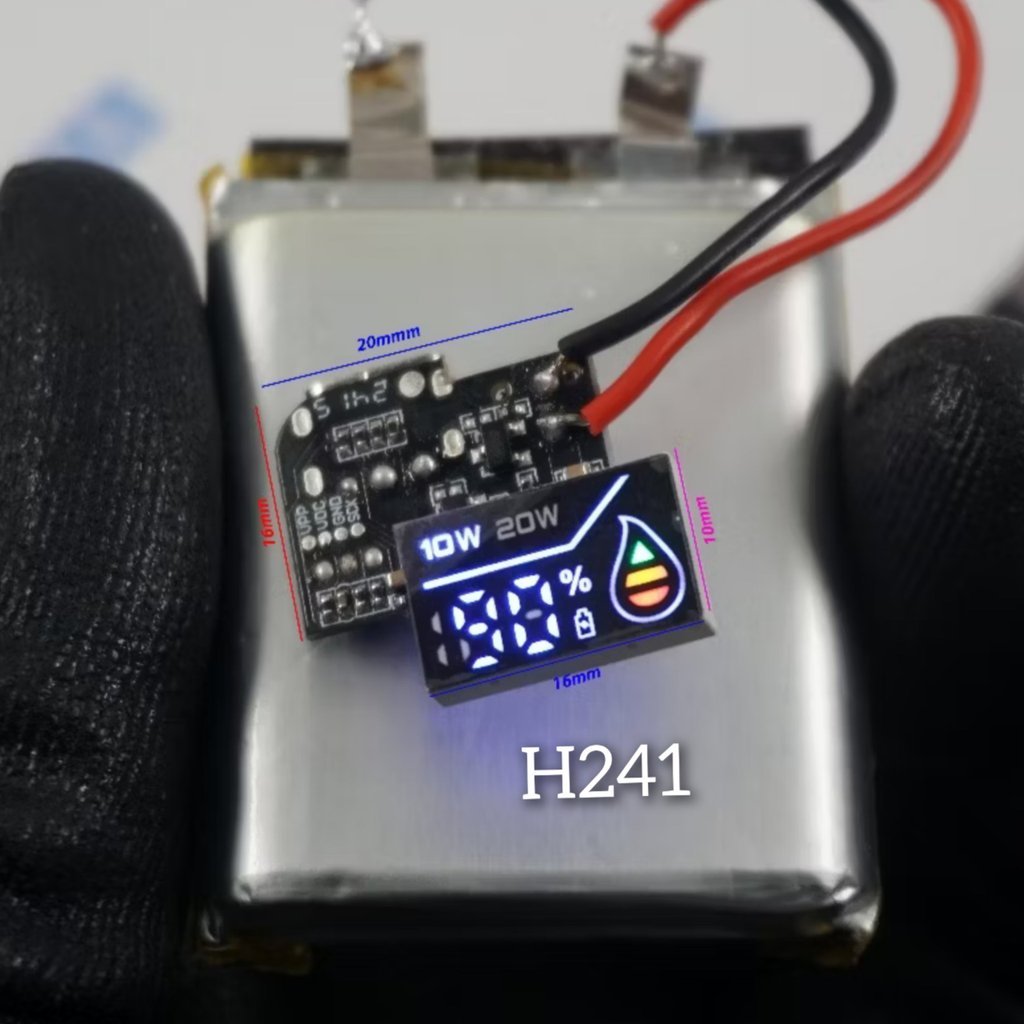 Modul Charger Baterai Lithium 18650 Type C dengan LCD Display