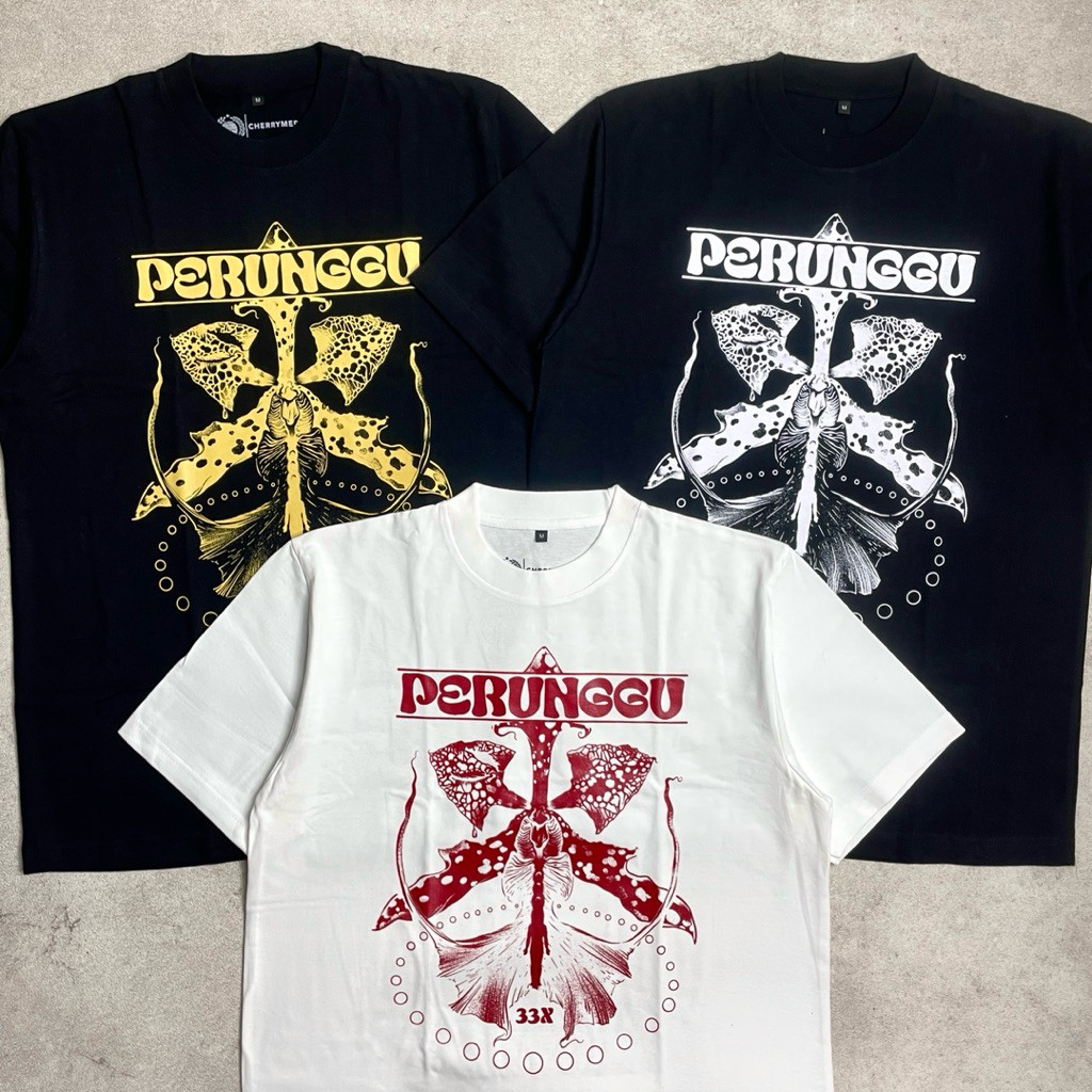 Kaos Casual Perunggu - 33x | Tshirt Black & White Original Merchandise