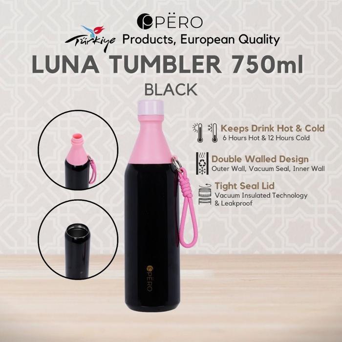 MRO [JORDI ONSU] READY - Pero Luna Tumbler 750 ML / Botol Minum Tumbler Vakum 750 ML - Pink