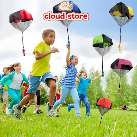 Mainan Parasut Anak / Mainan Jadul Lempar Terjun Payung Anak / Mainan Anak Terjun Payung