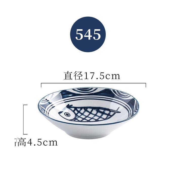 Piring Mangkok Makan Saji Keramik 7 Inch ala Jepang Tahan Panas - a