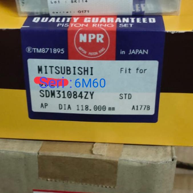 Ring Piston Mitsubishi 6M60 - Ring piston 6M60 NPR JAPAN QUALITY