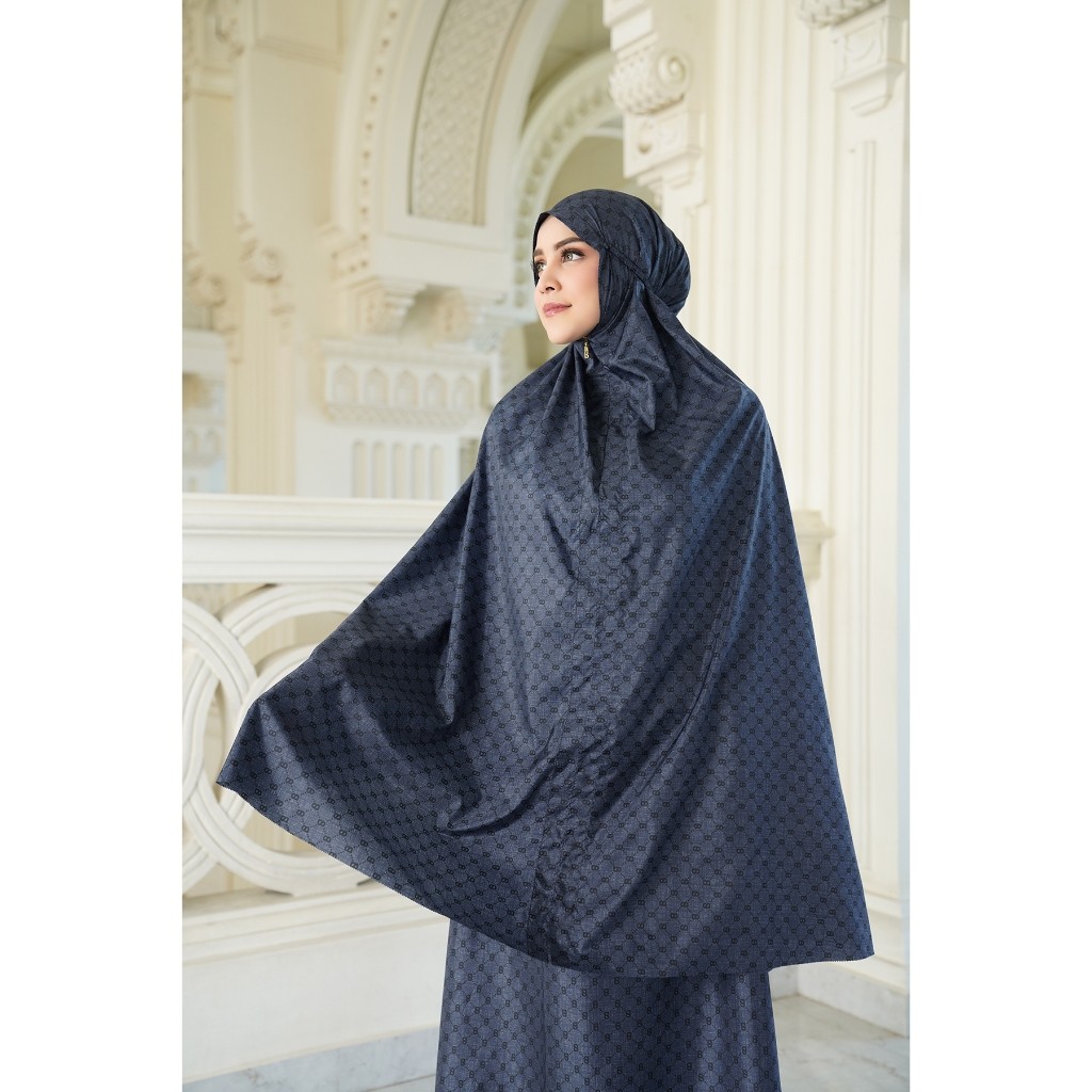 Buttonscarves Monogram Mini Capsule Prayer Robe - Navy