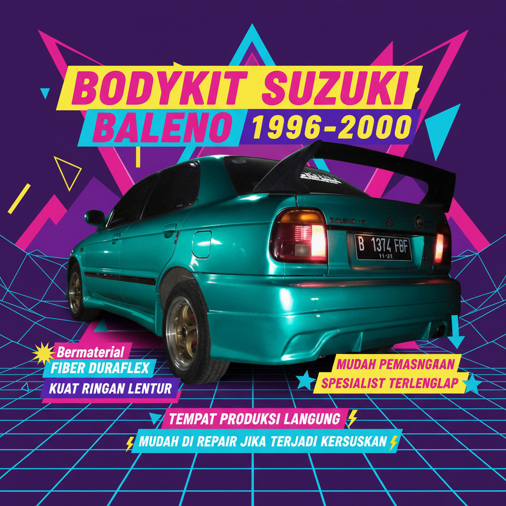cicilan 0% bodykit suzuki baleno 1996-2000 bodykit suzuki baleno