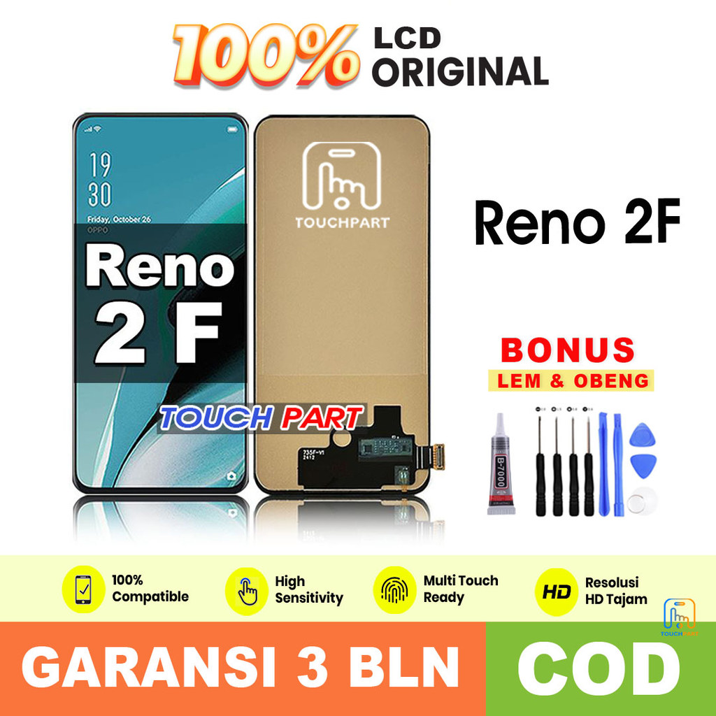 LCD FOR OPPO Reno 2F Original Fullset Touchscreen ori asli COD