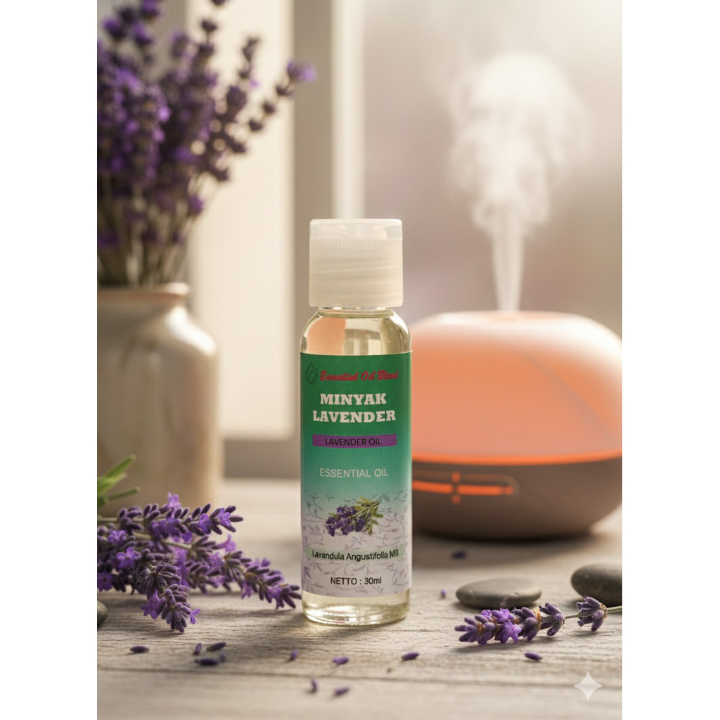 30ml Minyak Lavender Essential Oil - Minyak Esensial Lavender Aromaterapi Penenang