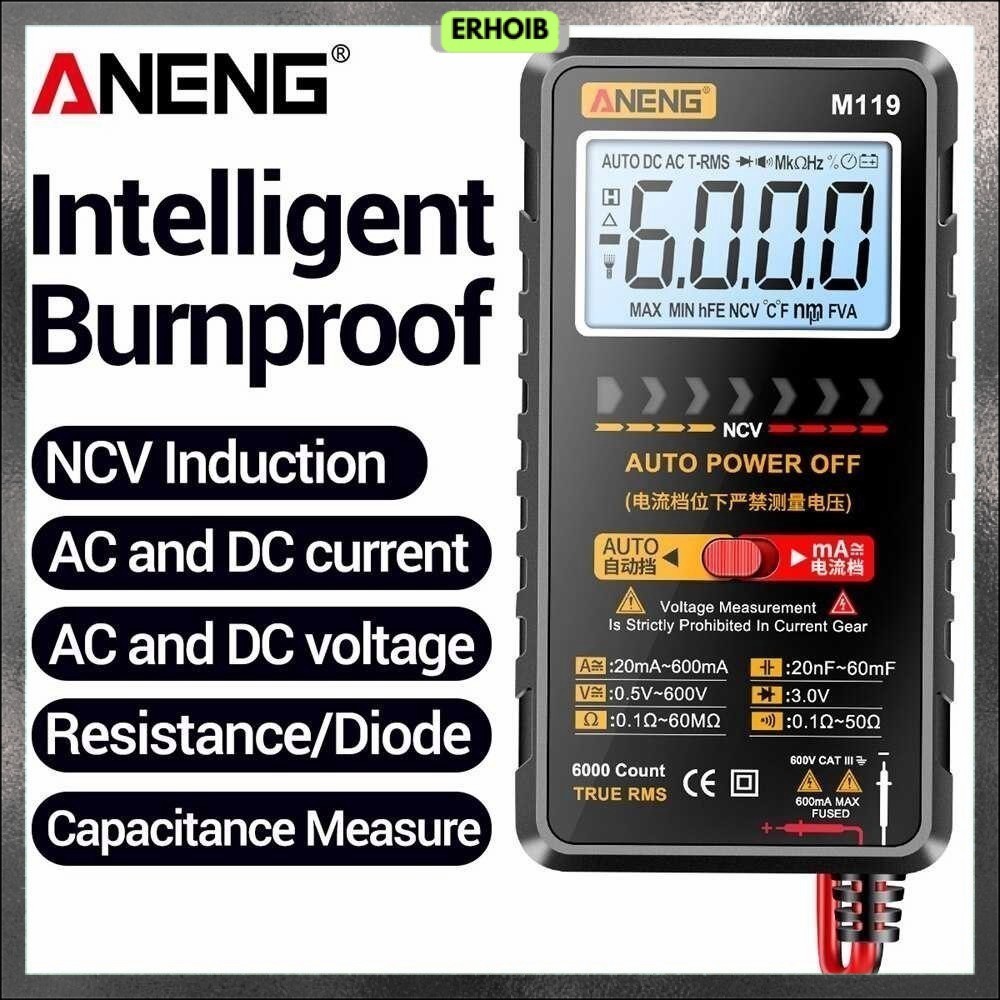 ANENG Digital Multimeter Multitester Voltage Tester with NCV Sensing - M119