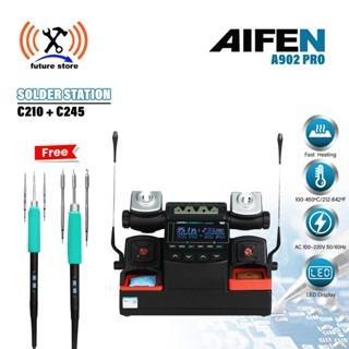 AIFEN A902 PRO SOLDER STATION ORIGINAL - SOLDER 2 GAGANG C210 C245 - SOLDER TEKNISI LAYAR LED CEPAT 