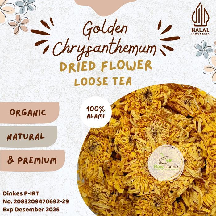 Golden Chrysanthemum Flower Tea : Teh Bunga Krisan Emas - 25 Gram - 50 Gram