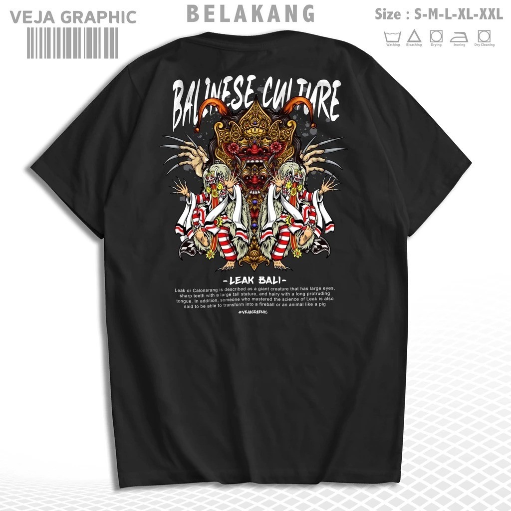 VEJAGRAPHIC T-Shirt Leak Balinese Culture / Kaos Leak Balinese Art Culture