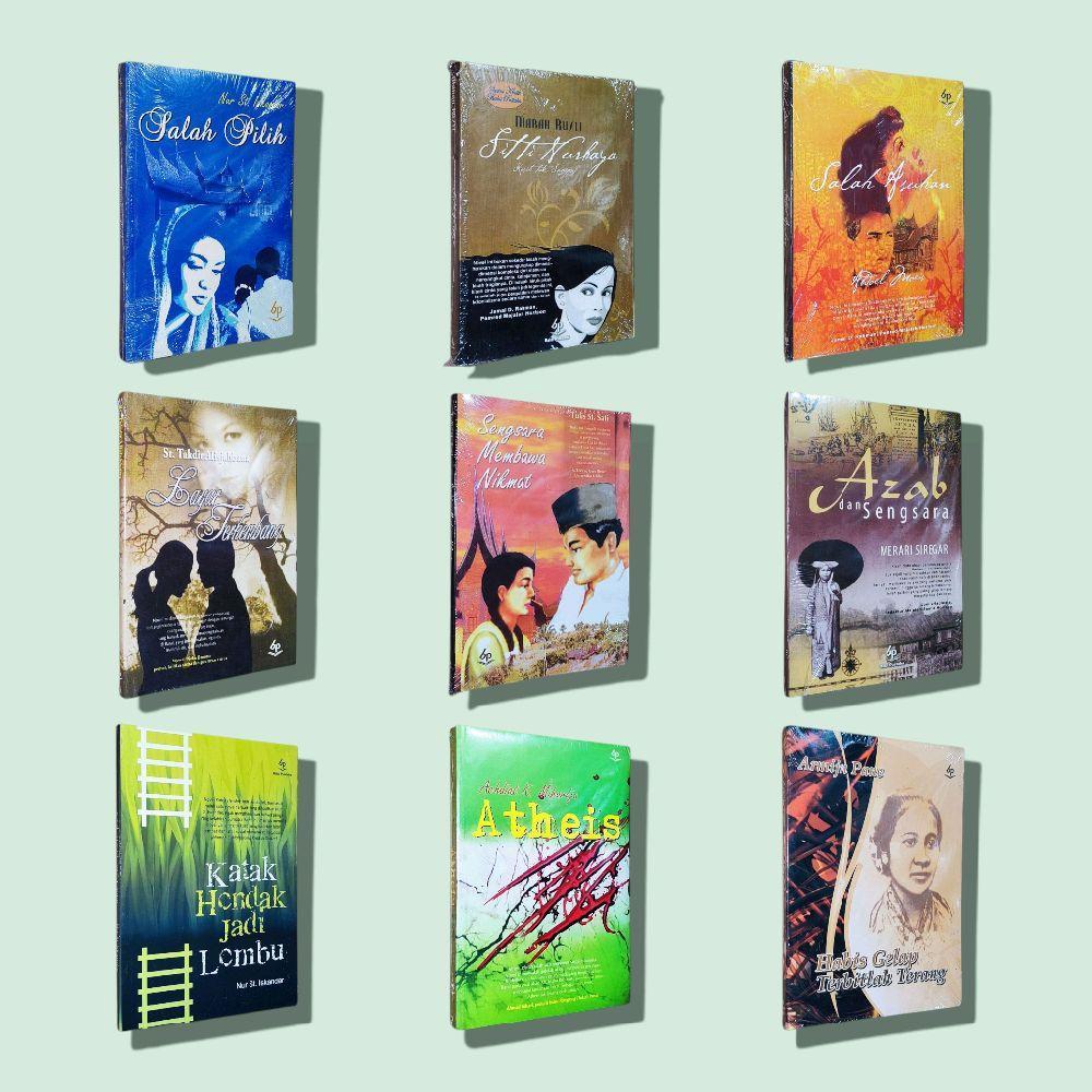 NOVEL SASTRA INDONESIA KLASIK BEBAS PILIH JUDUL: SALAH PILIH / LAYAR TERKEMBANG / AZAB DAN SENGSARA 