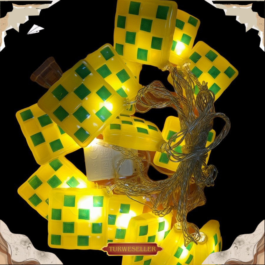 Lampu LED Hias Ketupat Dekorasi Lebaran / Ramadhan Premium Ketupat Lampu Tumblr TWR