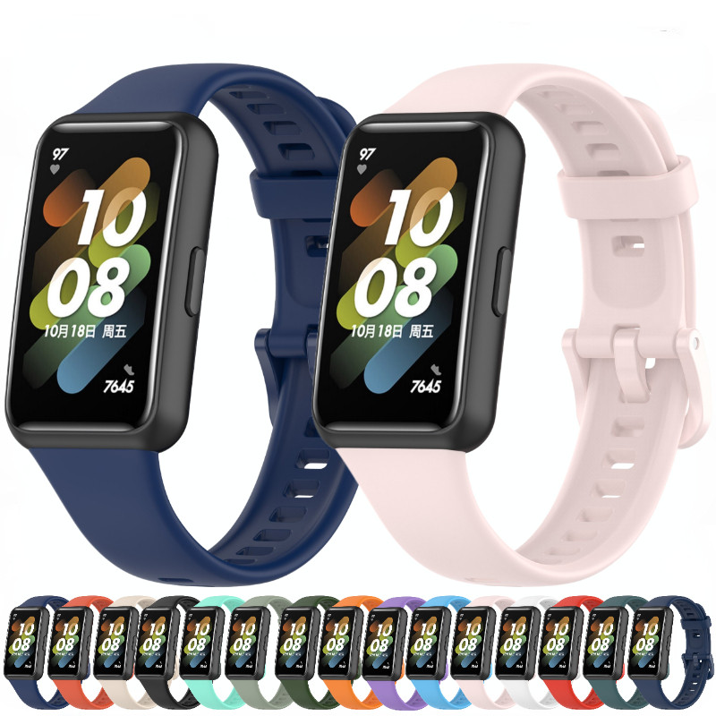 Silicone Strap For Huawei Band 7 Original Correa Sports Smart Wat bracelet replacement breathable ba