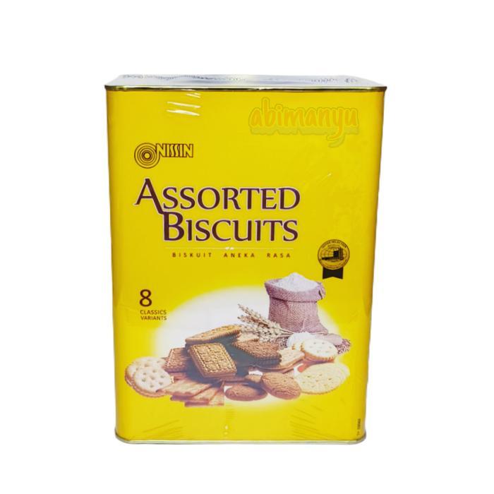 [zerov] Biskuit Aneka Rasa Nissin Assorted Yelow 1100 Gram - Cookies  kaleng
