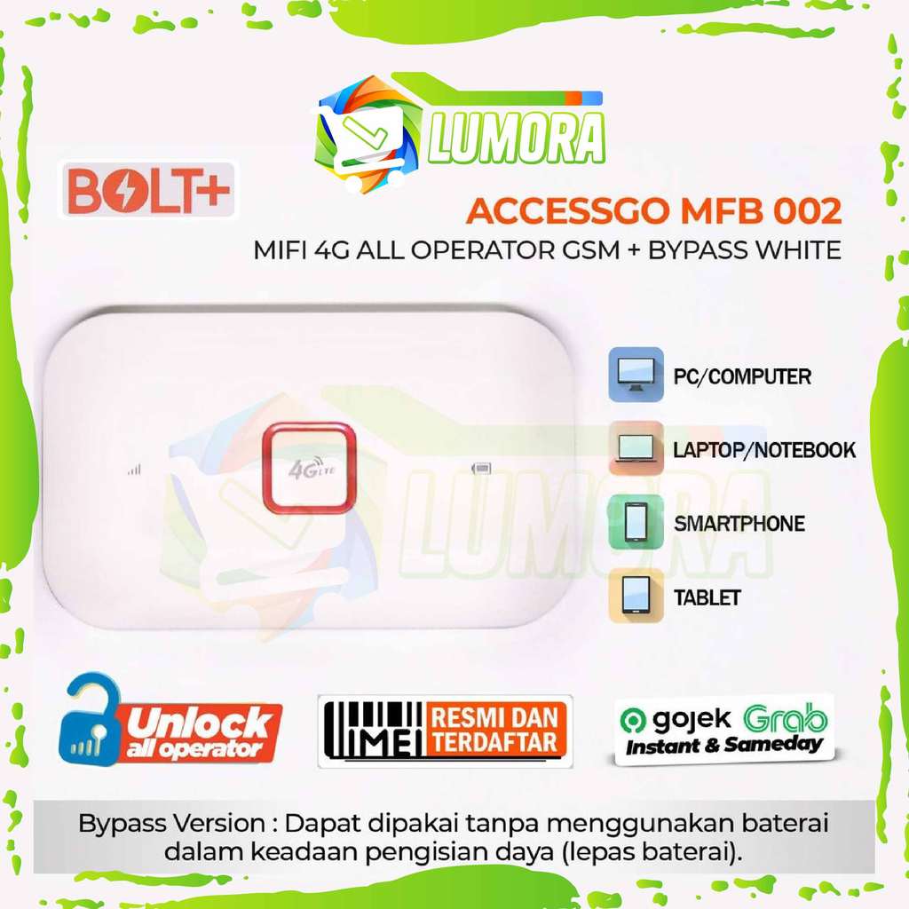 Mifi bolt 4g orginal baru + bypass