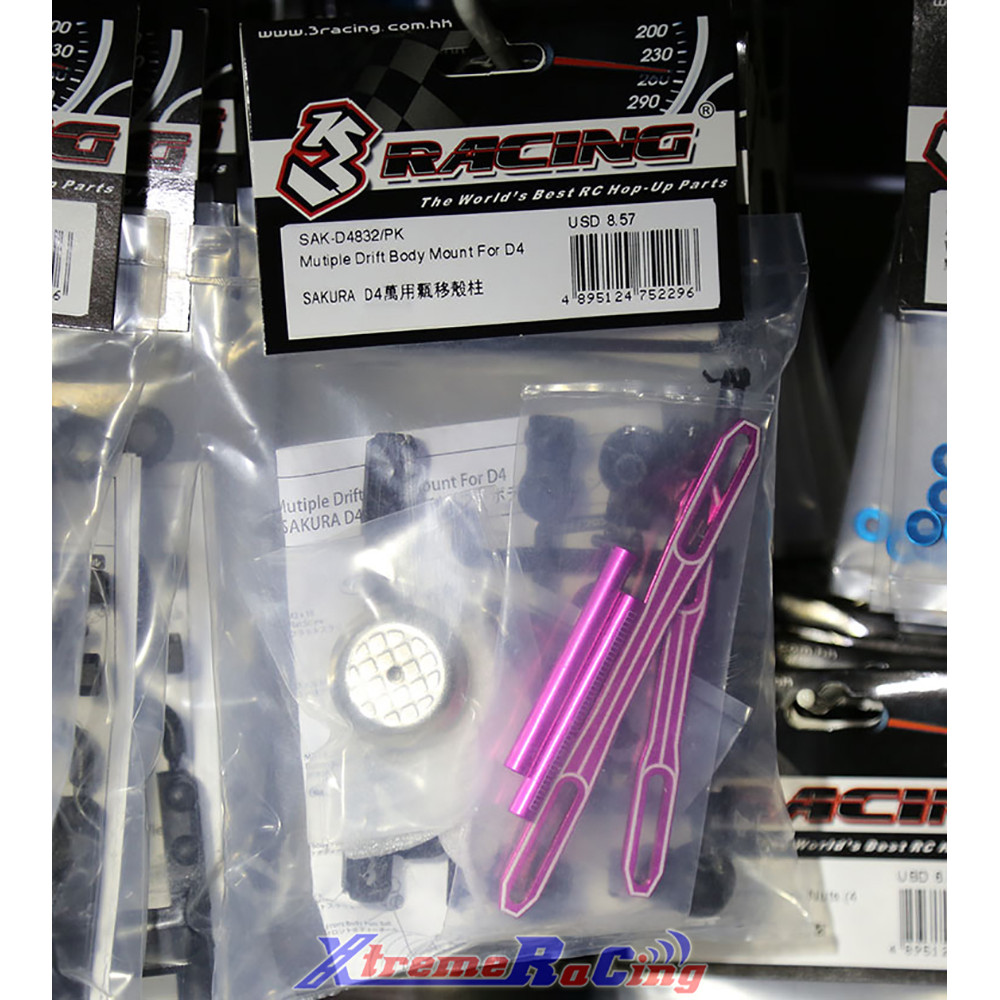 3RACING Sakura D4 D5 Drift RC Cars Invisible Car Shell Column Pillar Universal Parts for D5S SAK-D48