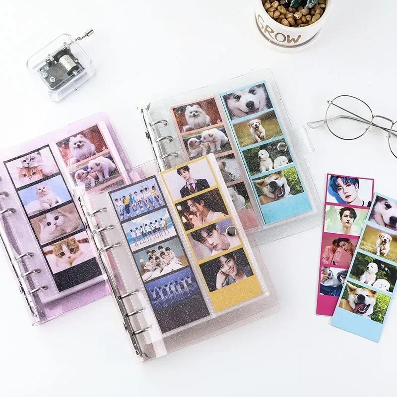100 Sheet 4 Continuous Shooting Photo Album for Cards Binder Photocards Holder tax Mini Film Collect