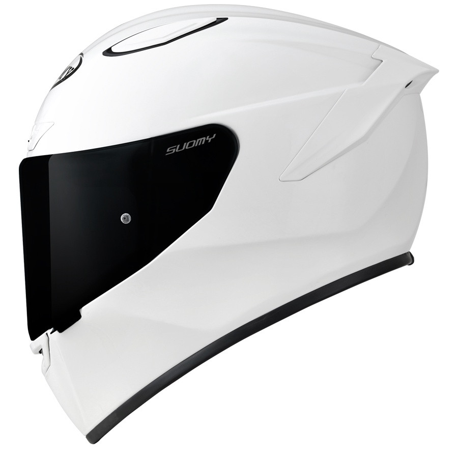 HELM SUOMY TRACK-1 PLAIN - WHITE (VISOR CLEAR)