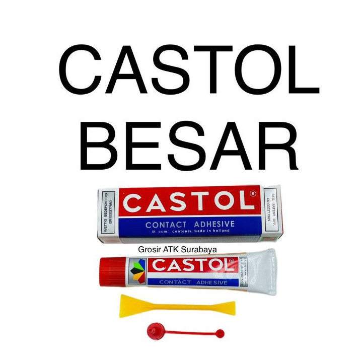 harga grosir ( DAPAT 1 PCS ) LEM CASTOL BESAR 51 cc / ccm