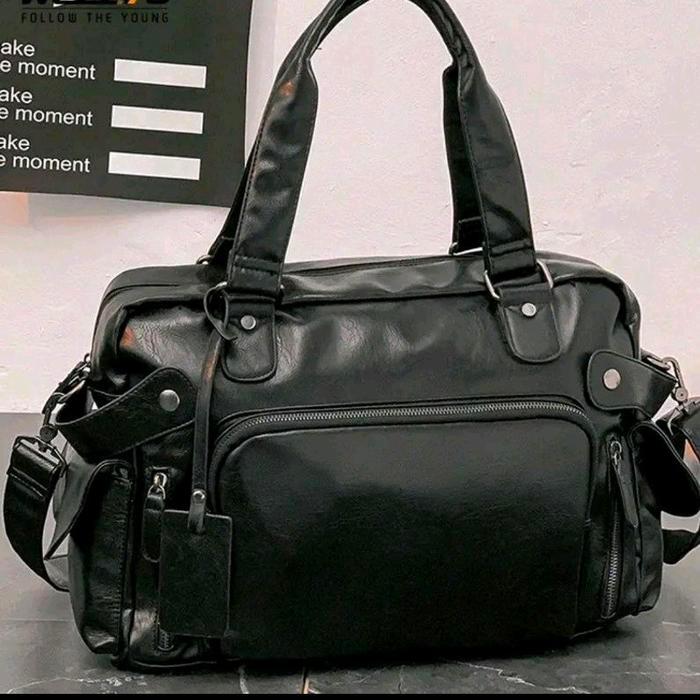 KINDSTORE Tas Travel Terbaru Selempang kulit pria import ori premium tas travelling tas slempang bah
