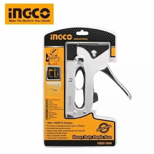 Ingco HSG1404 Staples Tembak Industrial Heavy Duty Manual Staples Gun