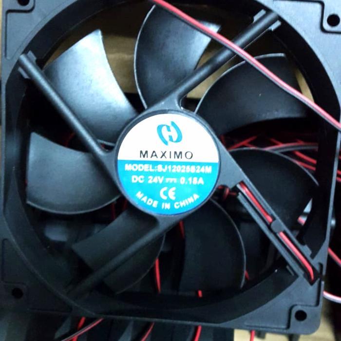 KIPAS DC FAN DC 24V 12CM 12X12 MAXIMO
