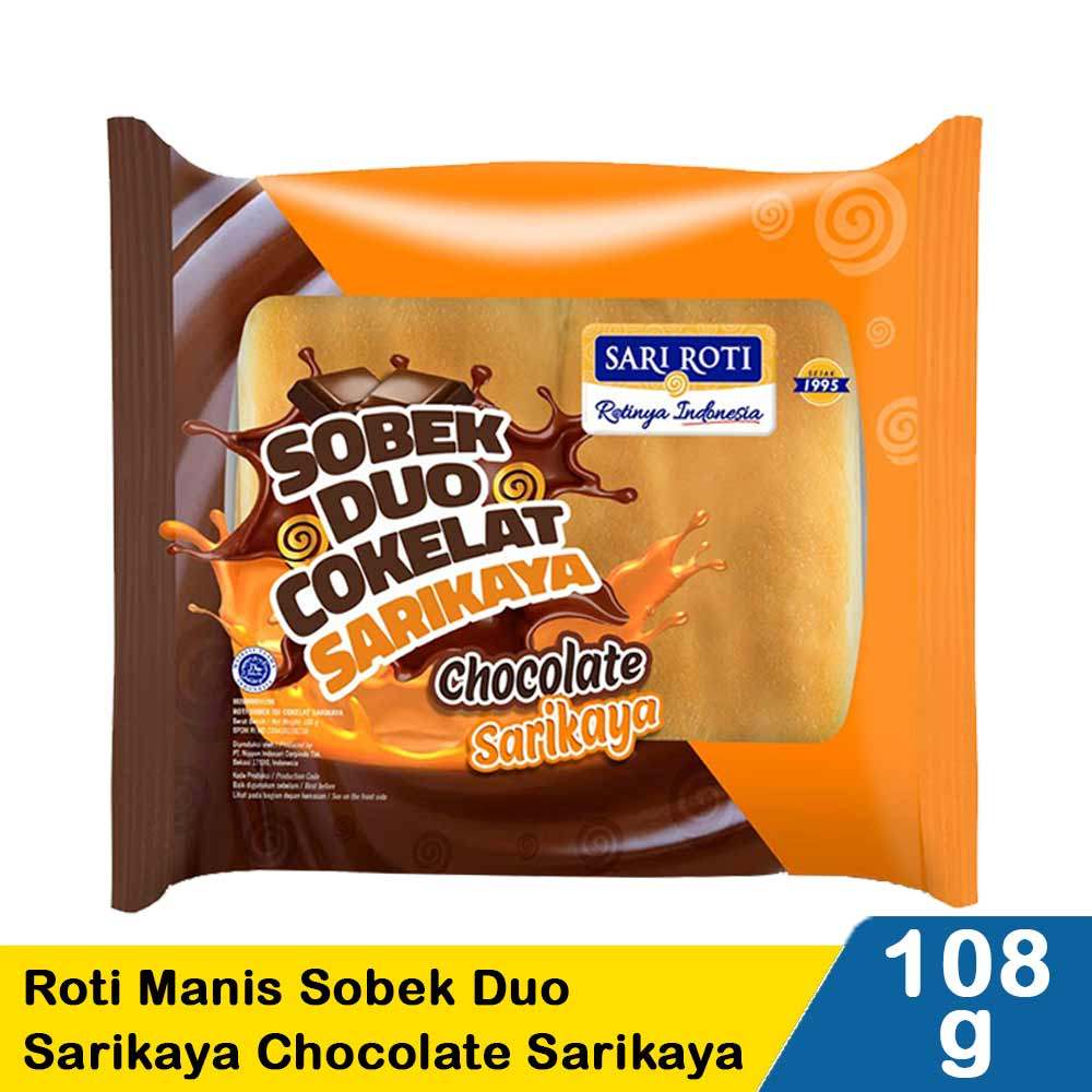 SARI ROTI ROTI MANIS SOBEK DUO COKELAT SRIKAYA 108/72g