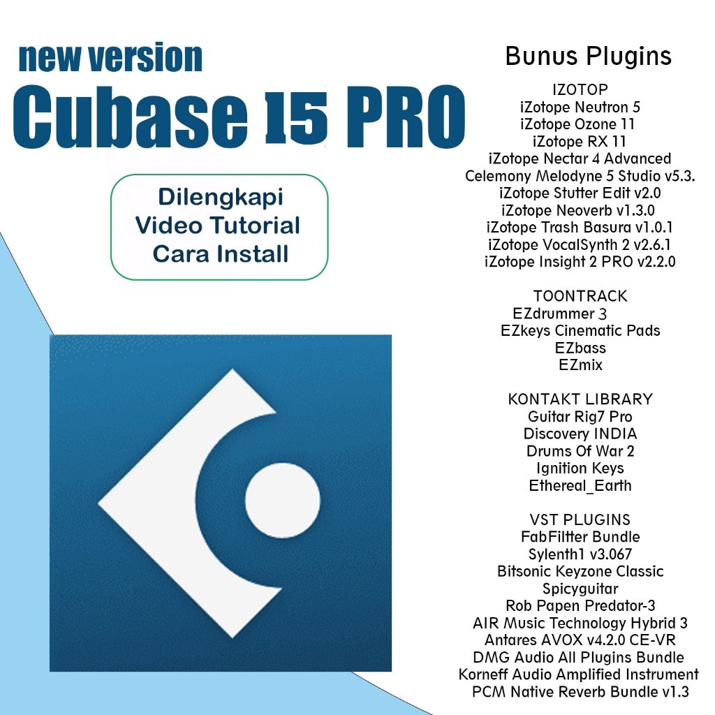 Cubase 15 Pro Plus Vst Plugin recording/mixing/mastering