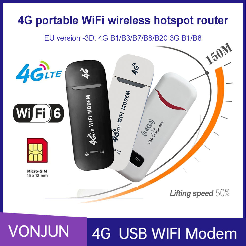 4G/5G Sim WIFI Router 150Mbps USB 5g Modem Dongle Portable Mobile WiFi Router Sim Card USB Modem Rou
