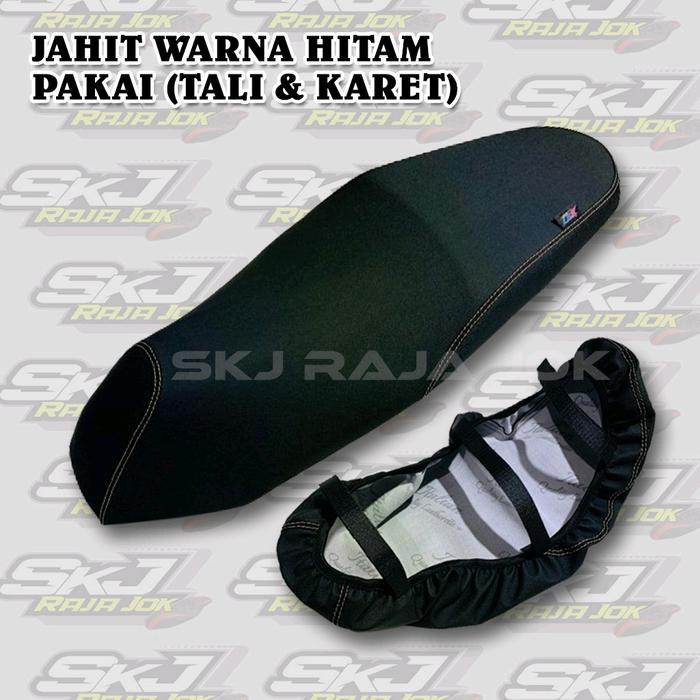 COVER JOK MOTOR POLOS AMPLAS KASAR (PAKAI KARET) Pemasangan Mudah Variasi Jahit Benag Warna Motor VA