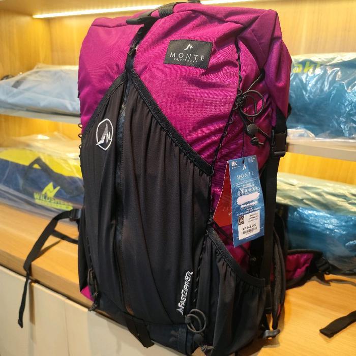 BACKPACK TAS ULTRALIGHT MONTE FASTZIPP 37L SEMI CARRIER LIMITED EDITION ORIGINAL - Magenta