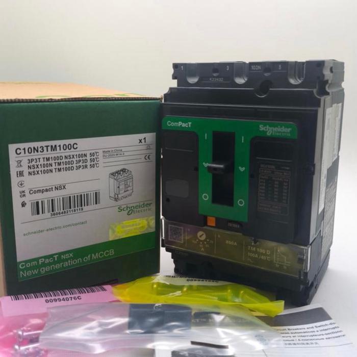 MCCB SCHNEIDER NSX100N TM100D 100A 3PHASE