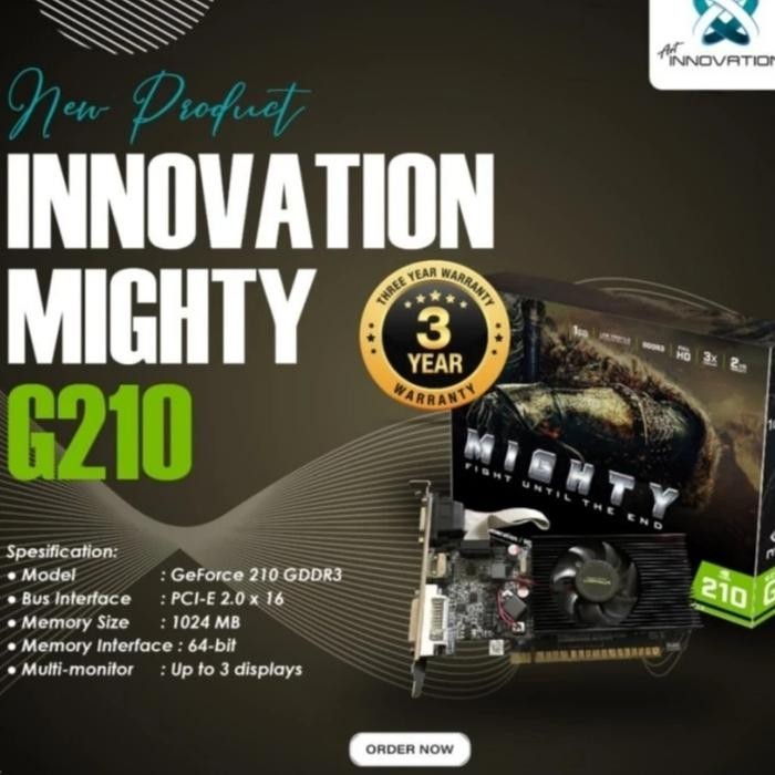 VGA INNOVATION G210 1GB DDR3 64 BIT LOW PROFILE