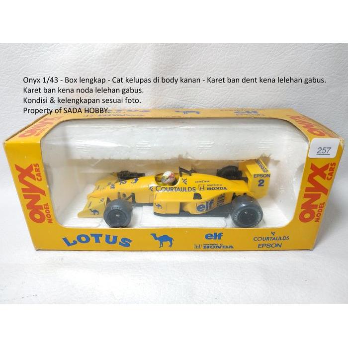 F1 Lotus 100T No 2 Satoru Nakajima Made in Portugal Skala  Onyx Diecast Miniatur