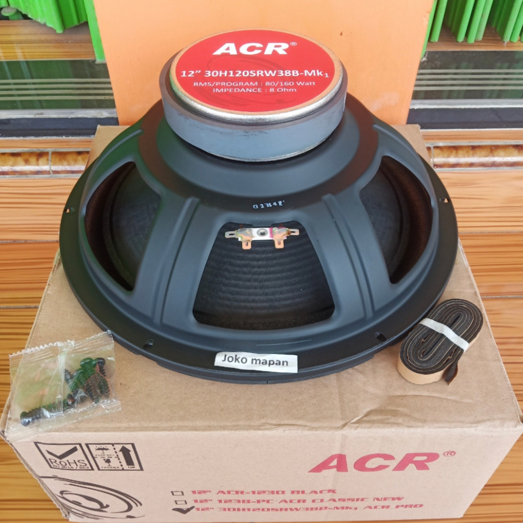 Speaker 12 inch ACR WOOFER 30H120SRW38B-Mk1 Speaker ACR PRO 12INCH
