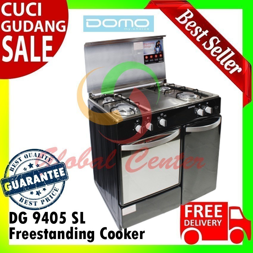 DISKON TERAKHIR - Kompor Freestanding Domo Dg 9405 SL - Freestanding Cooker JABODETABEK