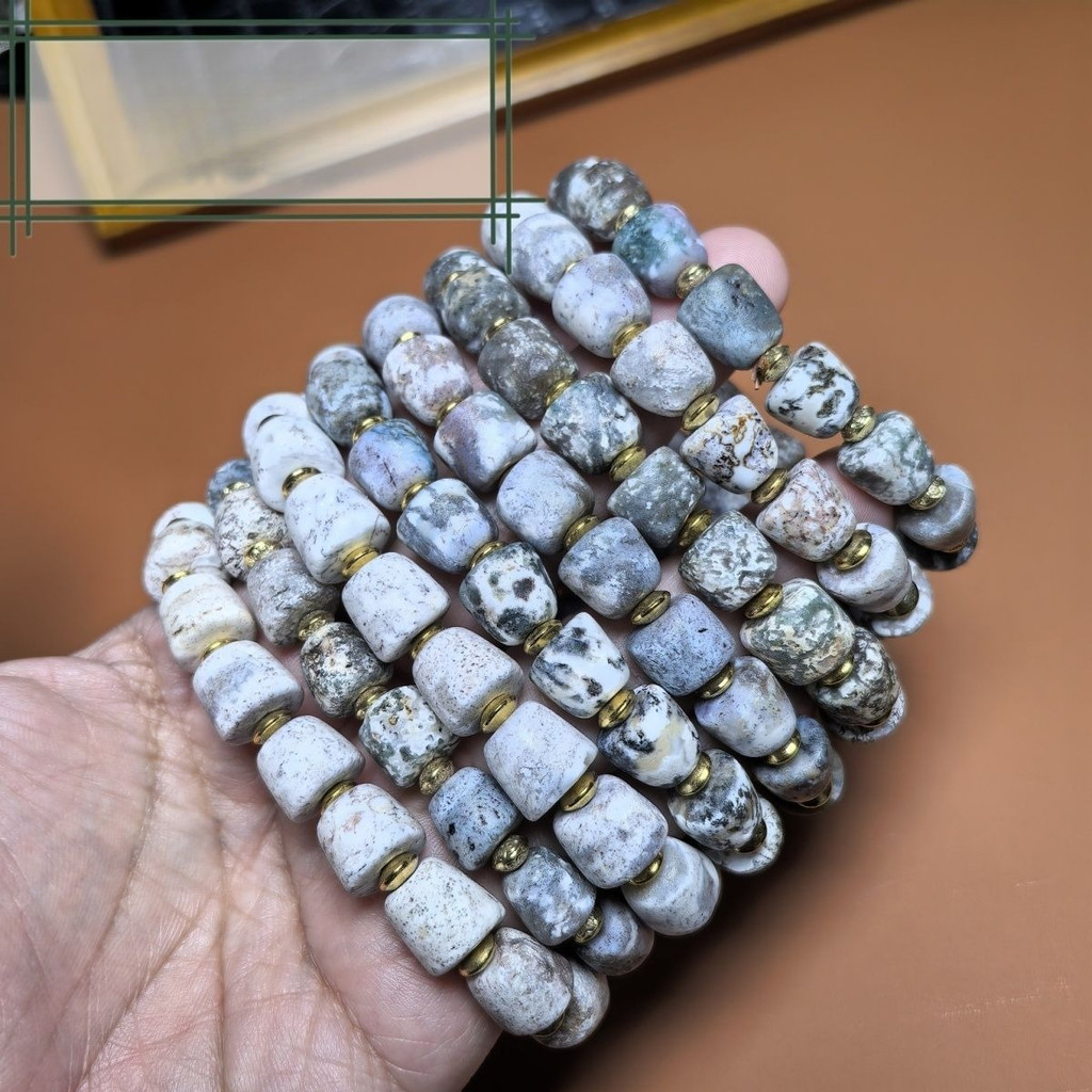Gelang Manik-manik Xiangxiong Dzi Dibungkus 11MM Manik Buddha Wenwan