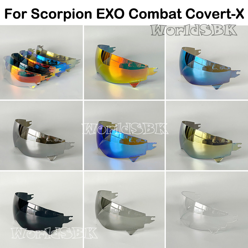 Motorcycle Helmet Shield Lens For Scorpion EXO Combat/Covert-X Retro Scorpion Helmet Accessories Ant