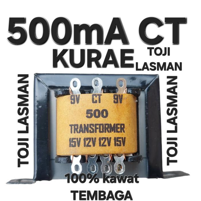 travo trafo 500ma 500 mA ct kurae