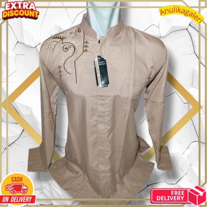 terbaru BAJU KOKO WARNA PANJANG MOTIF BAGUS/TIRTA TANJUNG MURAH BORDIR ASLI/ GROSIR BAJU KOKO MALANG