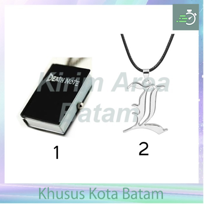 Kalung jam anime bentuk buku death note