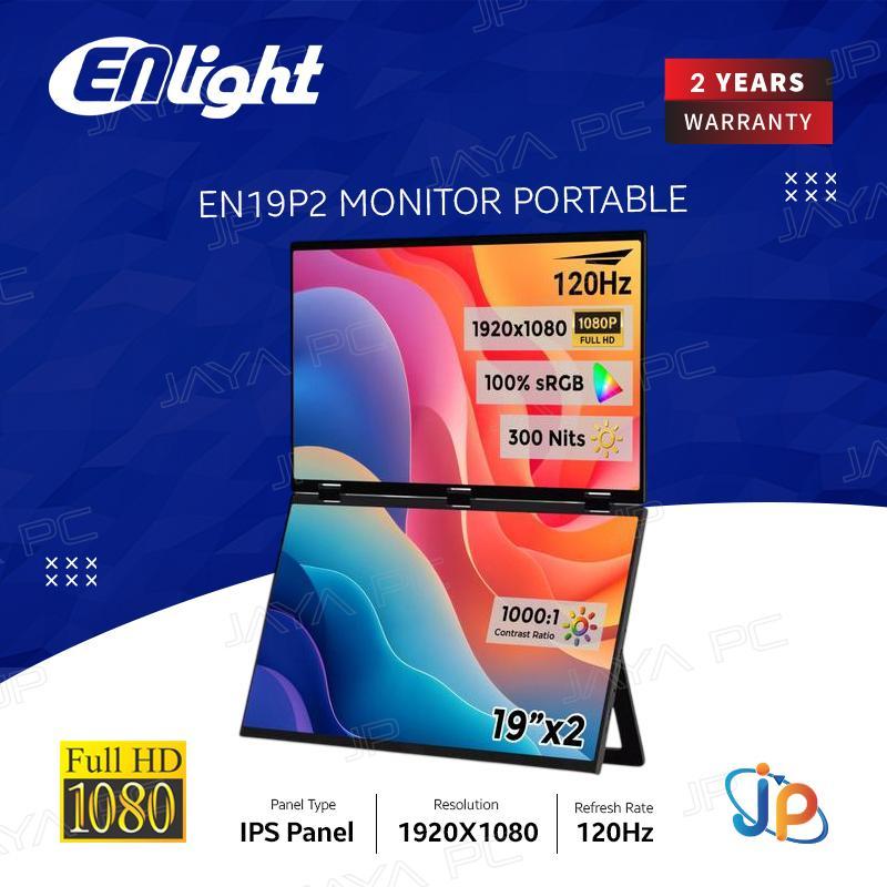 Monitor Portable Enlight LED IPS EN19P2 Dual - Full HD 19" Inch