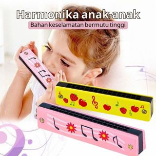 Alat Musik Harmonika 16 Lubang Mainan Anak Harmonika edukasi
