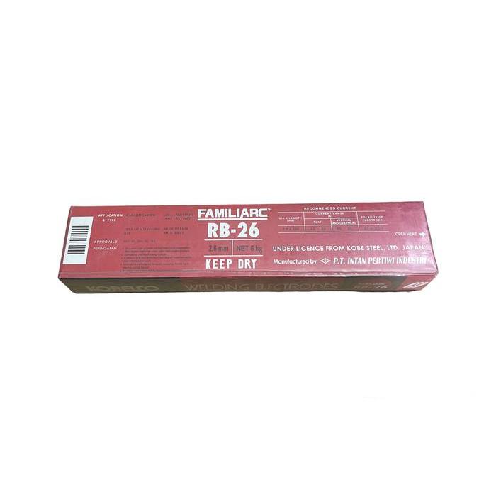 KAWAT LAS KOBE STEEL RB26 2.6 MM / LAS ELEKTRODA KOBELCO RB26 2.6 MM kawat las kobelco