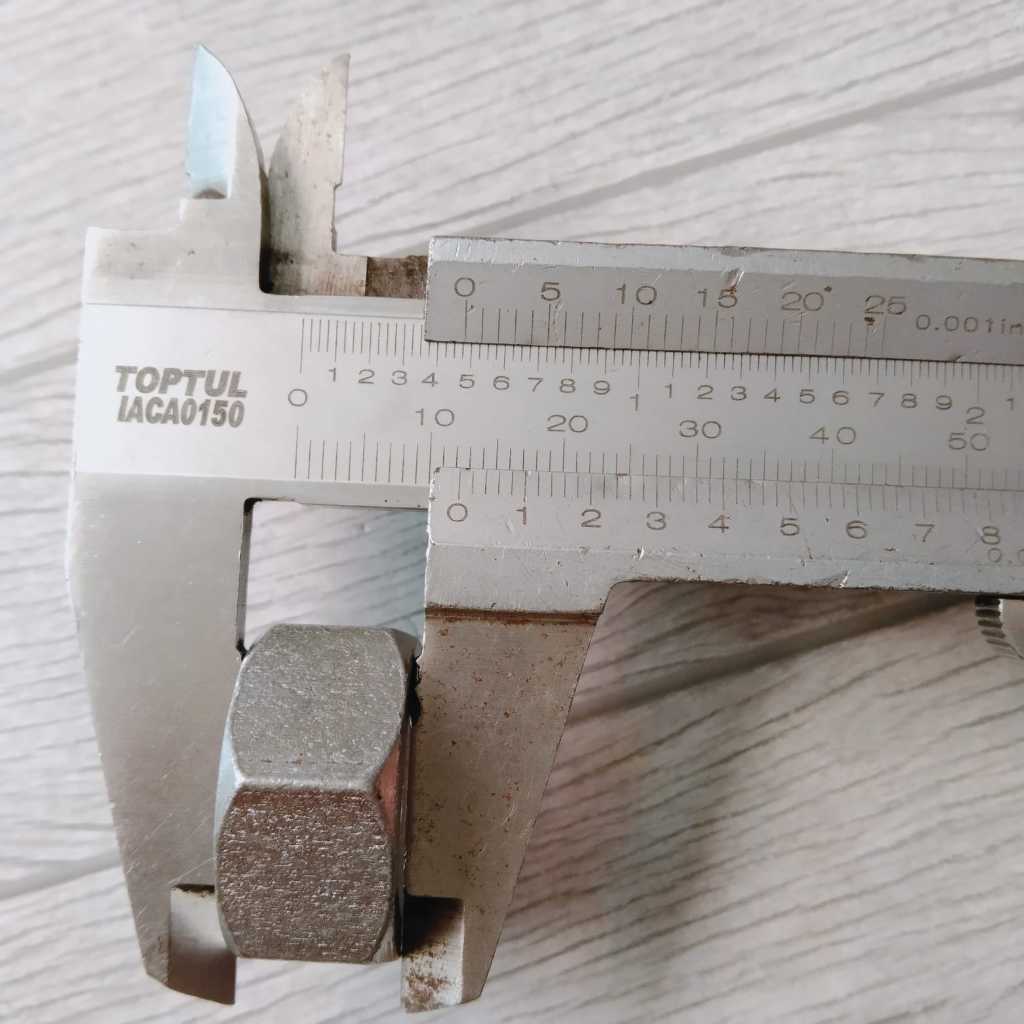 MUR 14MM KUNCI 24 TINGGI 12MM UNIVERSAL DRAT HALUS BAHAN BAJA