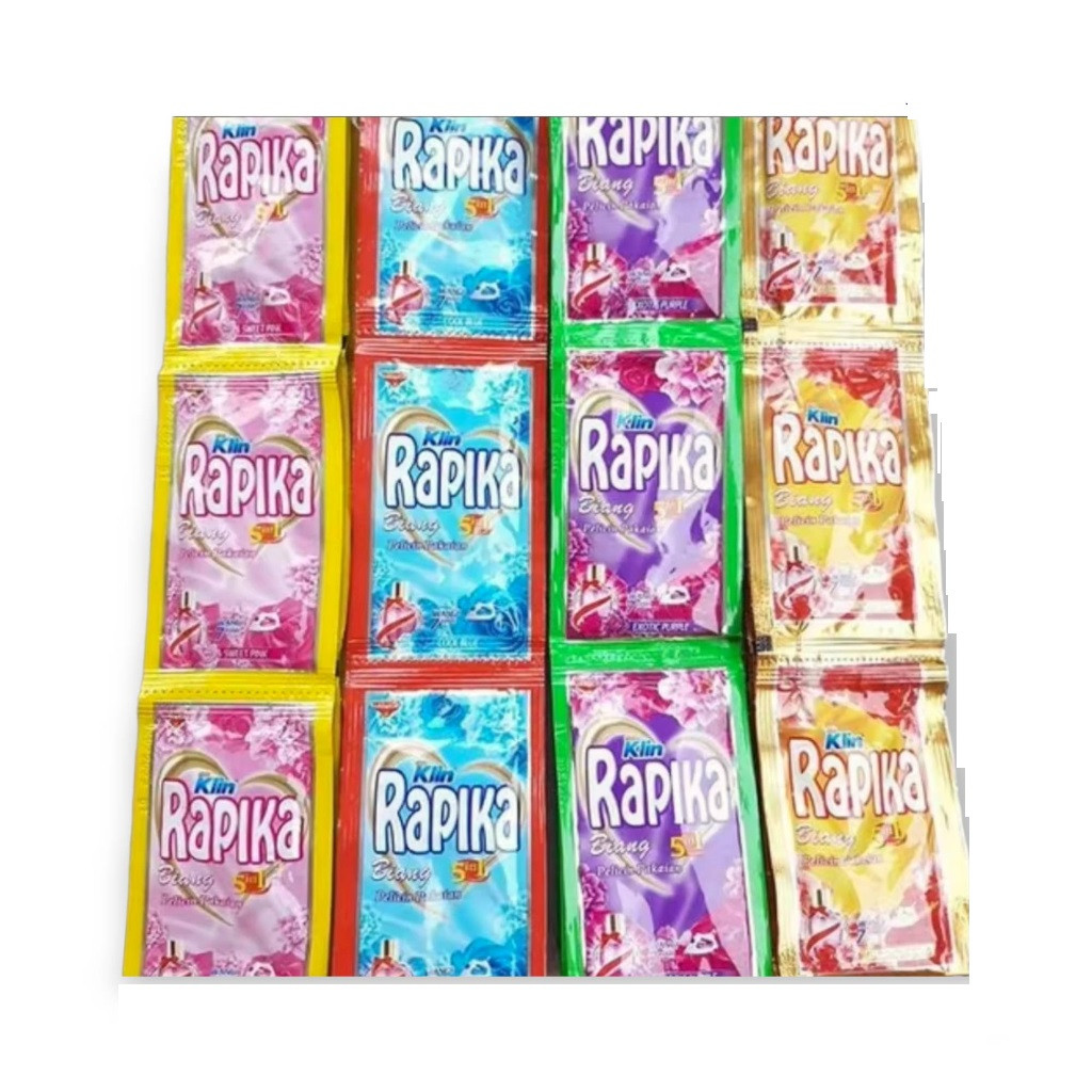 12 SACHET RAPIKA PELICIN PAKAIAN 8 ML